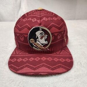 Florida State Seminoles Hat‎ Cap Snap Back Mens Red Zephyr NCAA Football Tribal